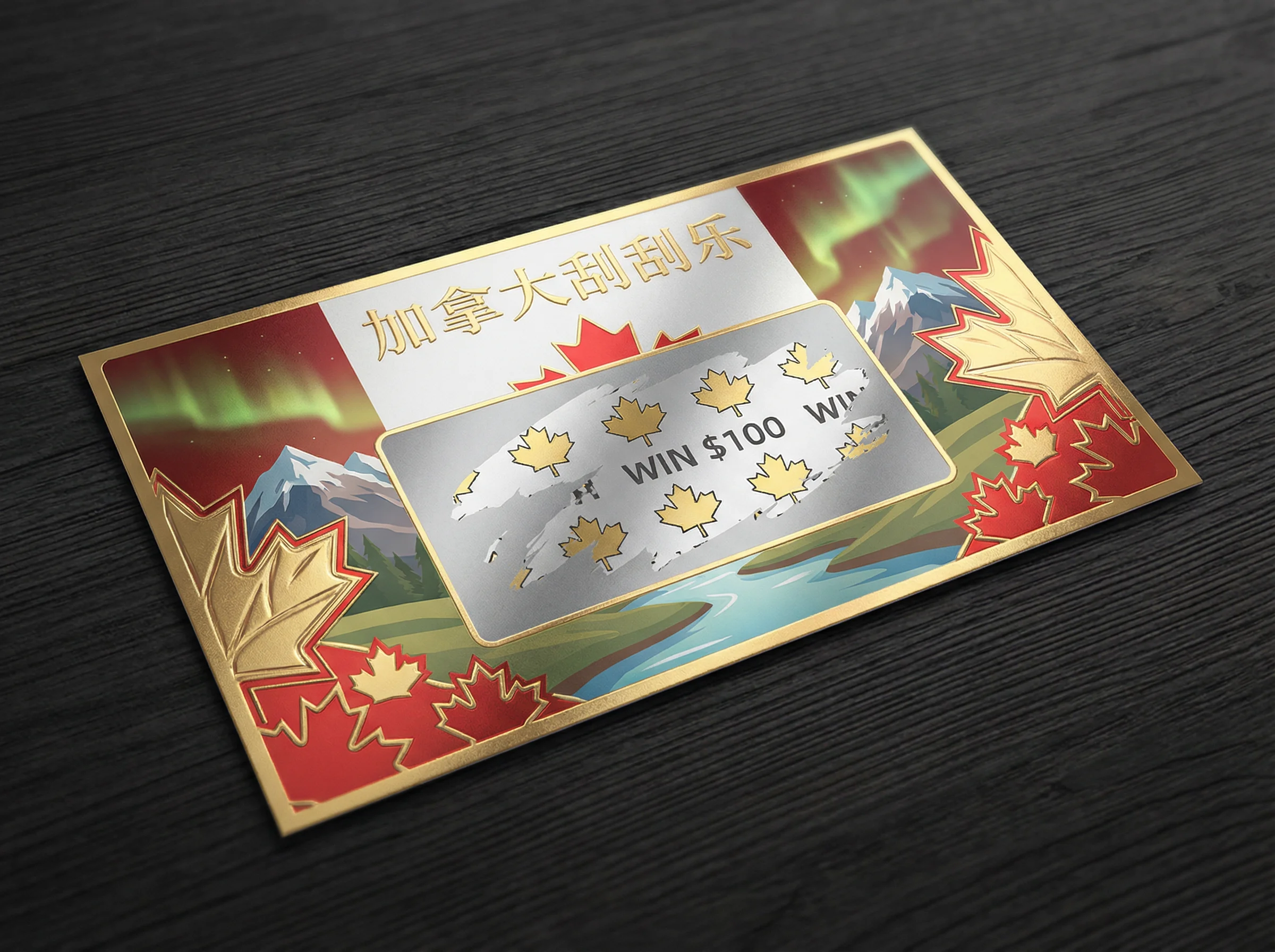 枫叶金票刮刮乐卡片 - 彩票平台