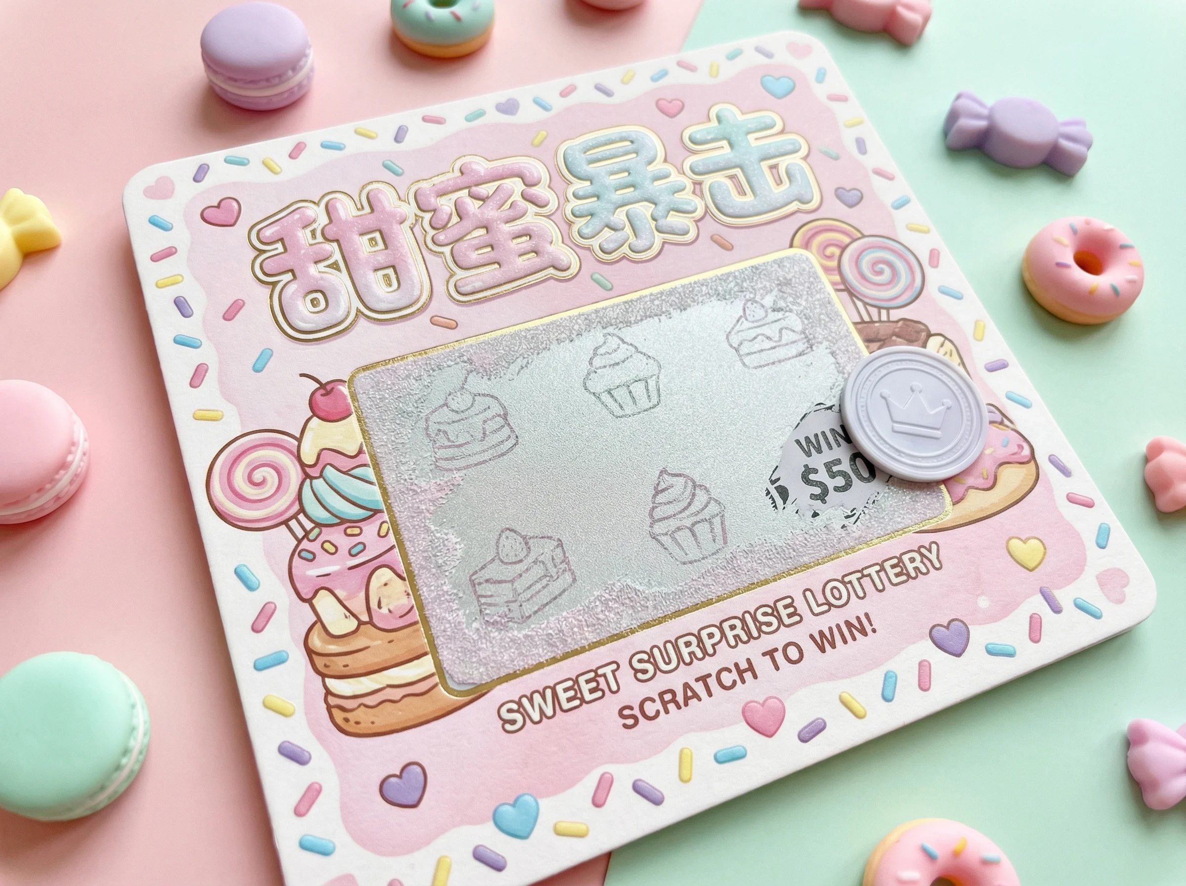 甜蜜暴击刮刮乐卡片 - 彩票平台